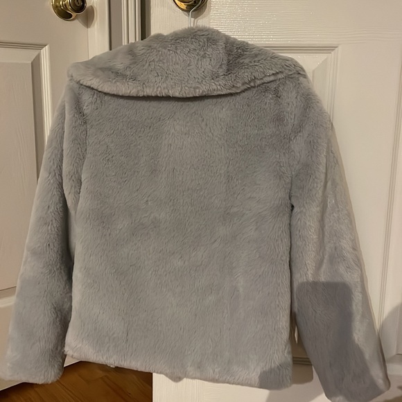 Gray Cropped Fur Wish the Label Jacket - XS - Picture 4 of 5